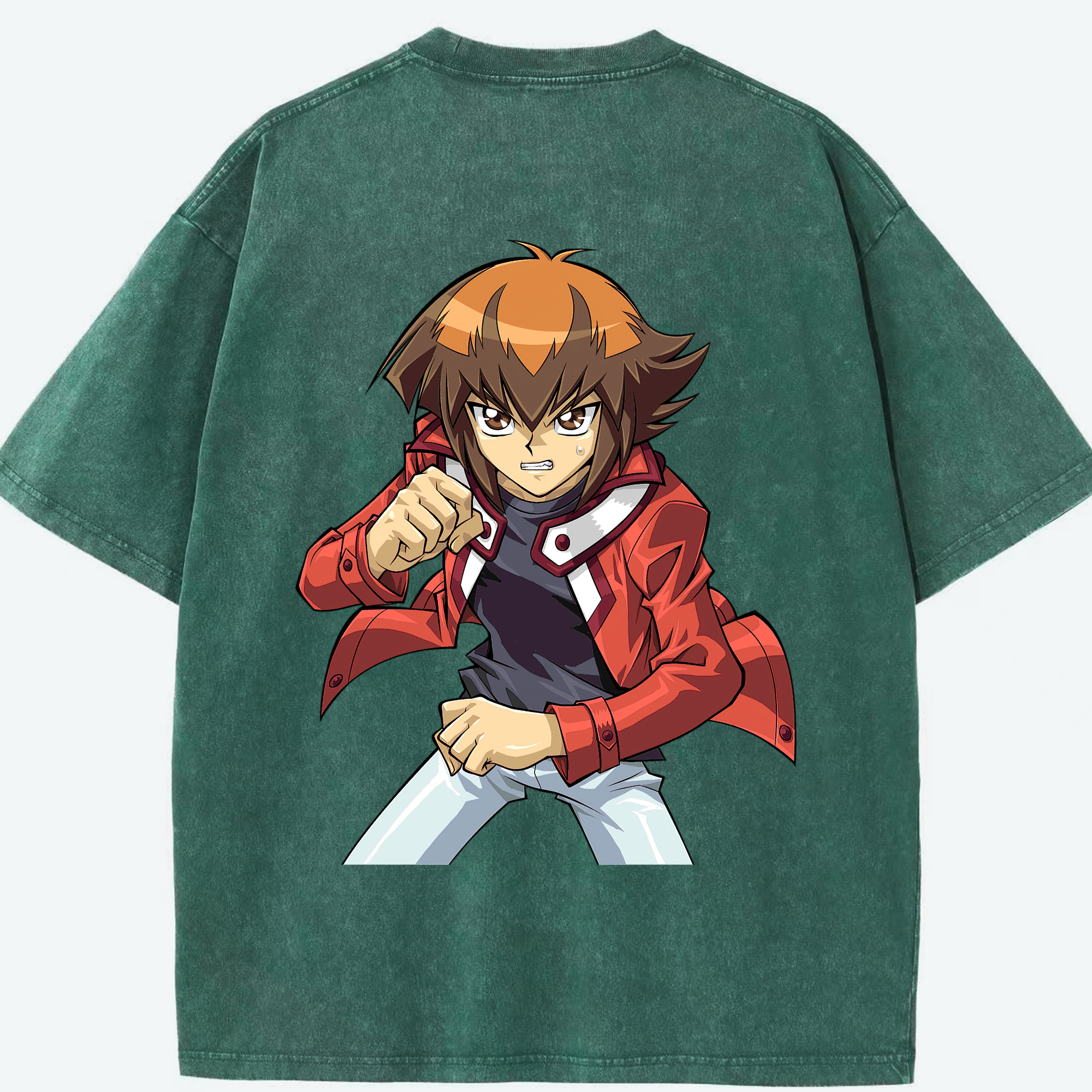 （画像用） 遊☆戯☆王 Yu-Gi-Oh! 綿100% ヴィンテージ風 半袖Tシャツ（背面プリント）